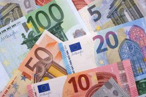 Different euros background image for man with a van cost