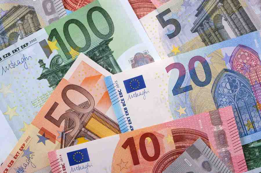 Different euros background image for man with a van cost